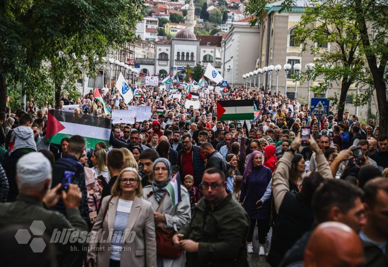 Poruka sa skupa: ''Mostar ne trpi nepravdu, sloboda Palestini''